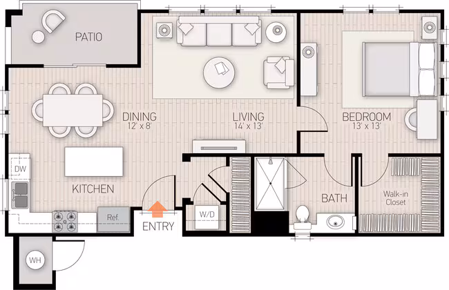 Plan 2 U210 floor plan